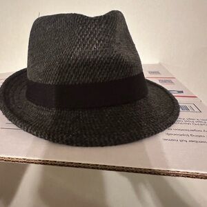 Source Unknown Charcoal Fedora with Black Band